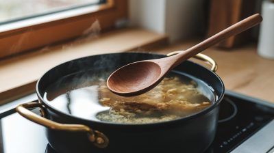 Simplifiez votre cuisine: une technique pour que la cuillère reste en surface